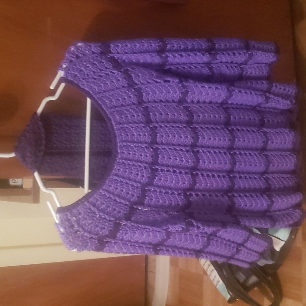 Hand made crochet sweater